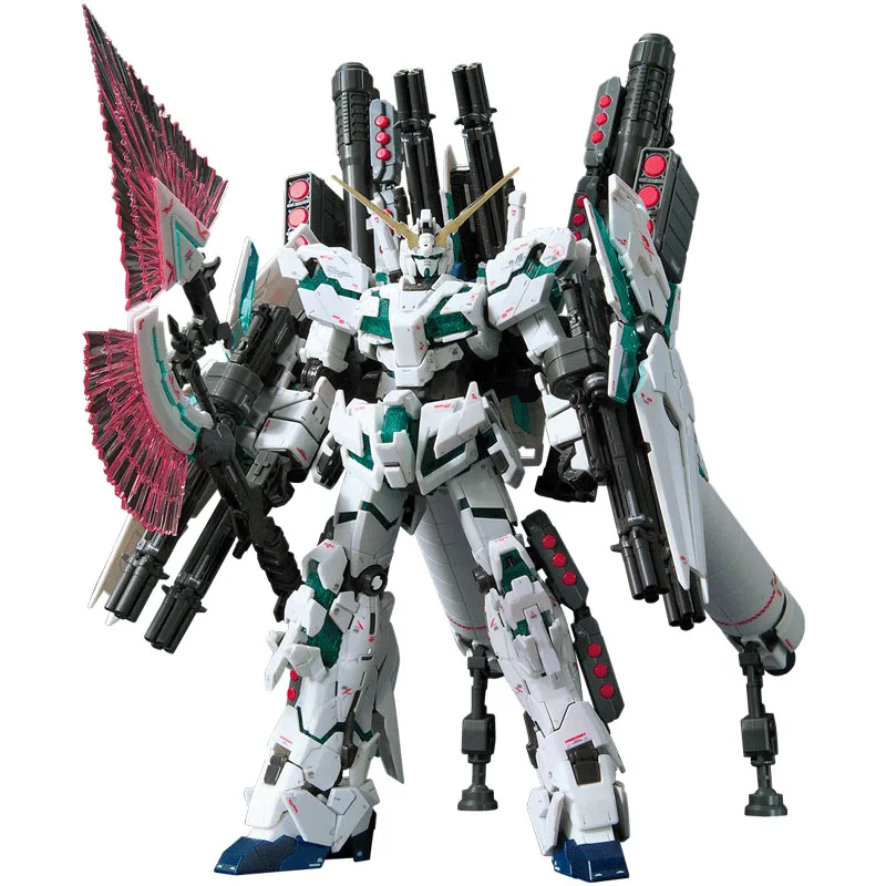 Bandai RG 1/144 Gundam Модель 15 см RX 0 FULL ARMOR единорог японская модель Мобильный костюм для