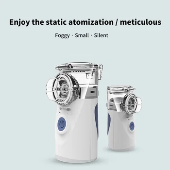 

Mini Portable Health Care Handheld Inhale Nebulizer Silent Ultrasonic Inalador Nebulizador Children Adult Rechargeable Automizer