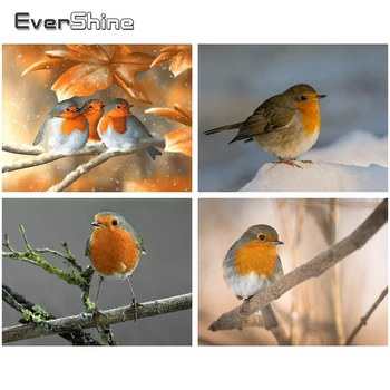 

Evershine Diamond Painting Animals With Square Rhinestones Bird Cross Stitch Kit Diamond Mosaic Full Layout Beaded Pictures Gift