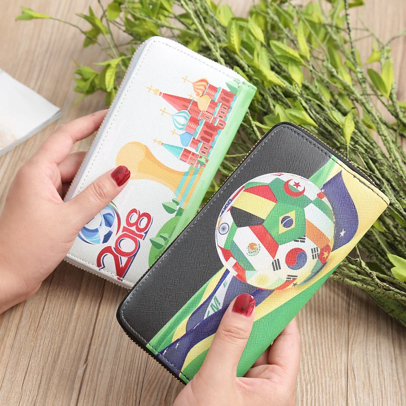 

New Style World Cup Football Wallet Creative Gift Clutch Women's Wallet Phone Bag Multi-color Selectable