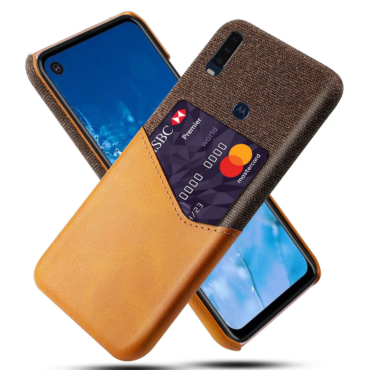 DCK роскошный кожаный жесткий тканевый защитный чехол для телефона MOTO One P30 Play P30 Note P40 power Z2 Z3 Z4 Play