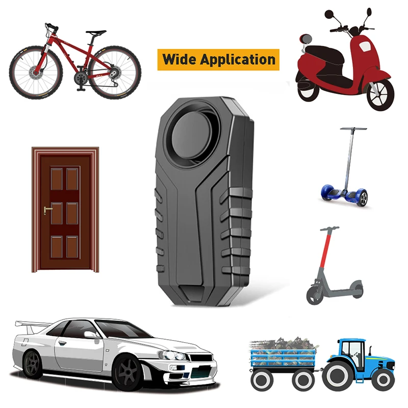 Bicycle Alarm Lock Anti Theft with Remote Wireless Home Alarm Waterproof Motorcycle Bike Alarm with Autostart Security Alarms