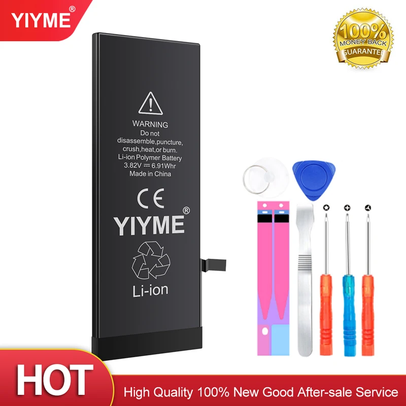 

YIYME OEM Quality Original Capacity 1810mAh Zero Circle for iPhone 6 Battery