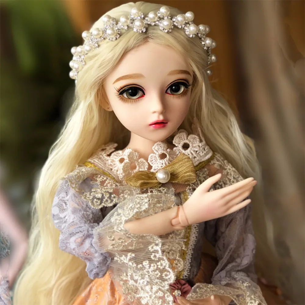 60 см BJD девушка куклы с платьем парики обувь макияж большие глаза ручной работы красивые игрушки 1/3 силиконовая кукла шарнир Кукла реборн девушки