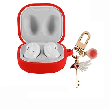 

Non-slip silicone case for Samsung Galaxy Buds Live case Korea cartoon keyring headset protect Case for Galaxy Buds Live cover