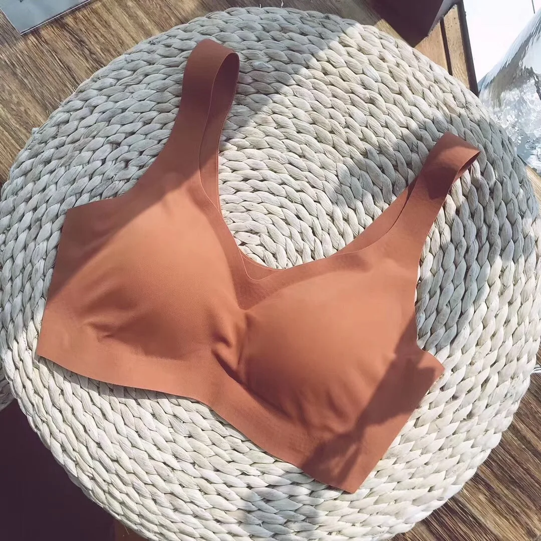 promotion2019 бесшовное нижнее белье без стального кольца, для бега, ударопрочный топ-бюстгальтер, бюстгальтер для сна - Цвет: see chart