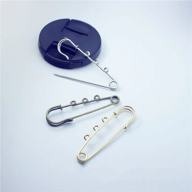 10pcs 3loops Large Brooch Pins With Loops Big Safety Pins Brooch