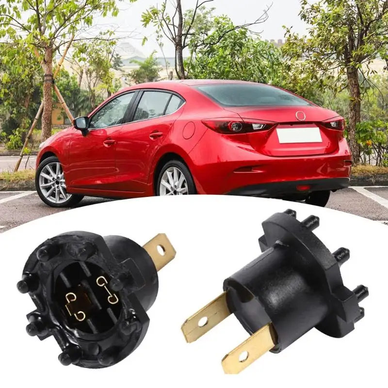 2 шт. гнездо для фары лампа противотуманных фар держатель для Mazda 3/5/323 Kawasaki ER6-F Пластик и металлические материалы черный внешний вид