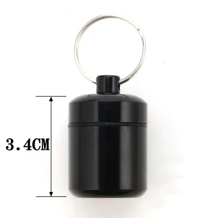 Алюминиевый сплав мини Gallipot Водонепроницаемая Медицинская бутылка-органайзер кольцо для ключей на открытом воздухе капсула EDC таблетка контейнер для лекарств pillcase