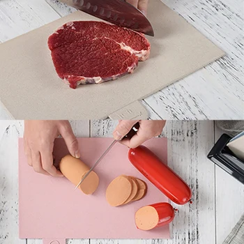 

Wheat Straw Cutting Board Set-environmentally Friendly Cutting Board, Dedicated To Fruits\ Vegetables, Cooked Food, Seafood#1#1