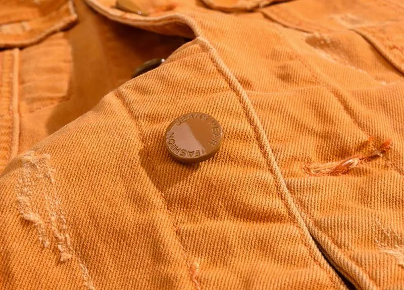 KIOVNO Men's Ripped Casual Denim Vest Solid Color Trun Down Collar Waistcoats For Male Sleeves Jeans Jackets Army Green (6)