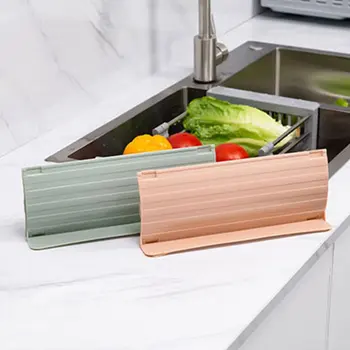 

Retractable Basin Sink Water Splash Guard Anti-splash Baffle Board Kitchen Bathroom Adhesive Sink Screen Splatter