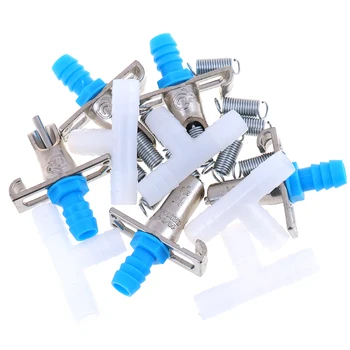 

New 5pcs Double Spring Automatic Nipple Water Feeder Drinker Waterer For Rabbit Hot