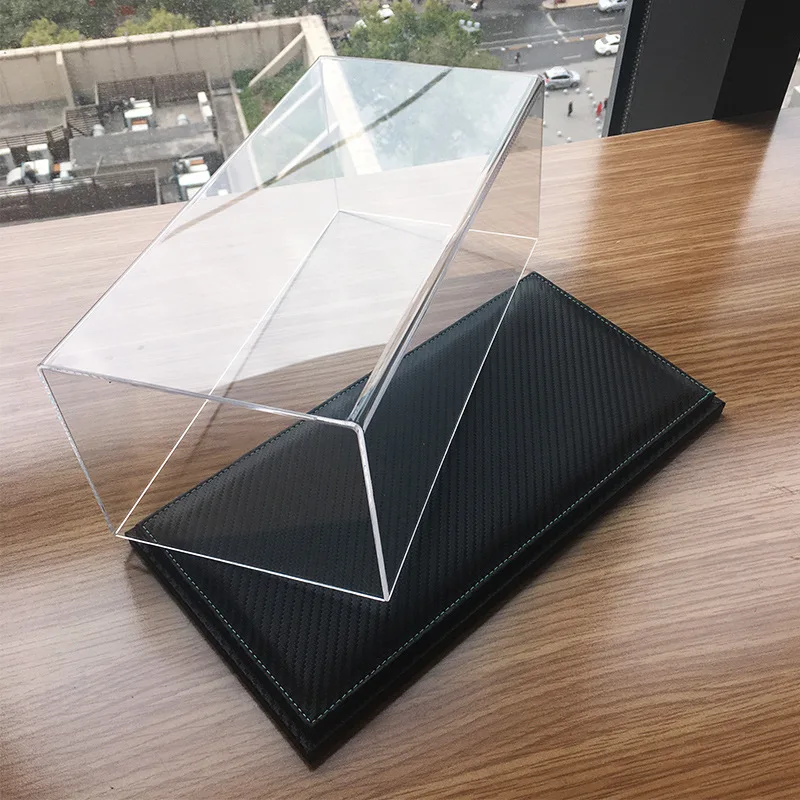 

1: 18 Scale Car Model Display Box Car Model Display Box Sub-Acrylic Black Base Display Cover Dust Cover
