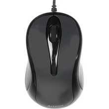 Мышь A4 N-350 серый оптическая(1000dpi) USB для ноутбука(2but
