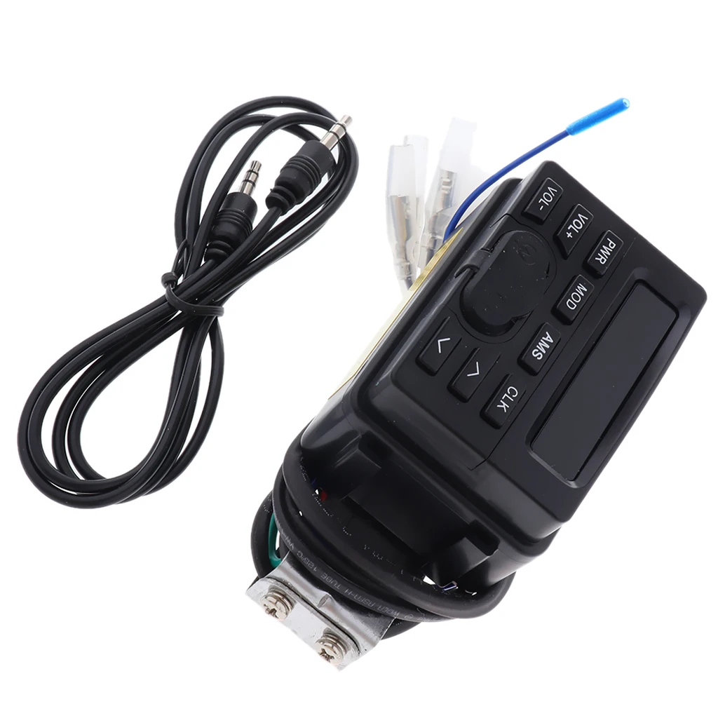 Motorcycle Bluetooth Amplifier Sound System Hand-free Speakers FM Rudio