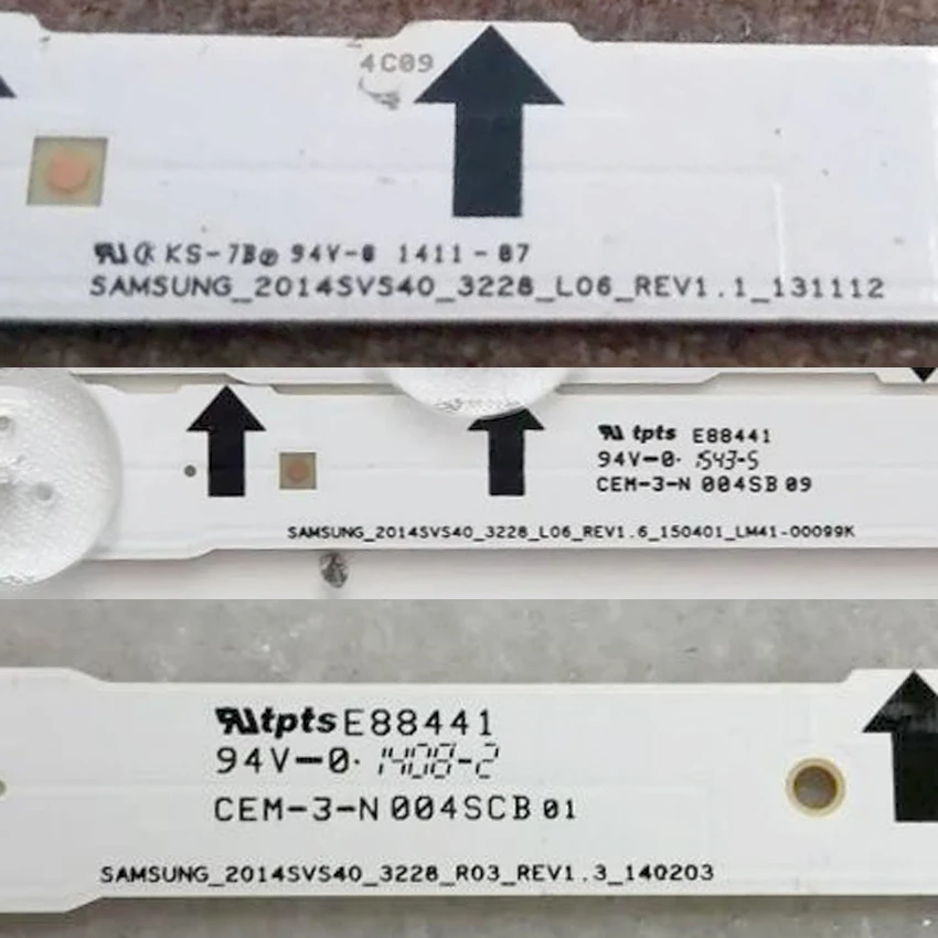 ТВ лампы для Samsung UE40H6410AK UE40H6410AS AU AW UE40H6410SD SS SU LED бар подсветка полоса линейная