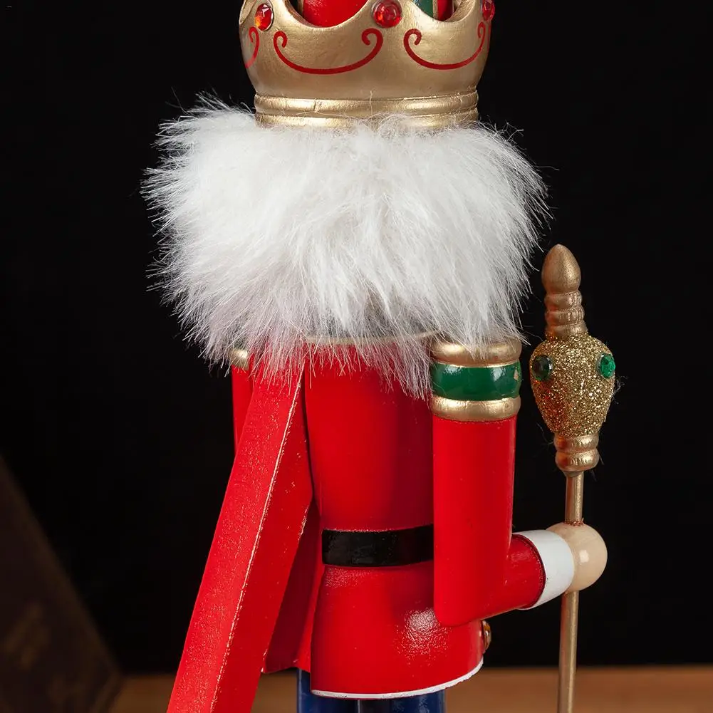 Высокое качество Рождественская деревянная кукла украшение Щелкунчик солдат ювелирные изделия 35 см календарь Щелкунчик домашний декор