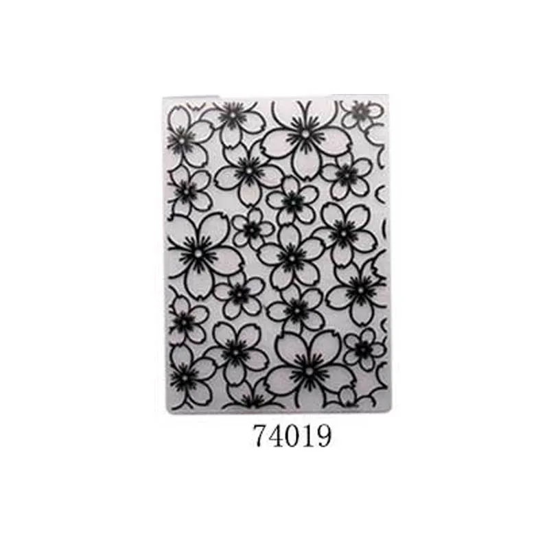 74019 flowers 1 шт. Многофункциональный пластиковый шаблон тиснение DIY Фотоальбом изготовление бумаги карточные трафареты тиснение папка шаблон ремесло карты - Цвет: 74019 flowers