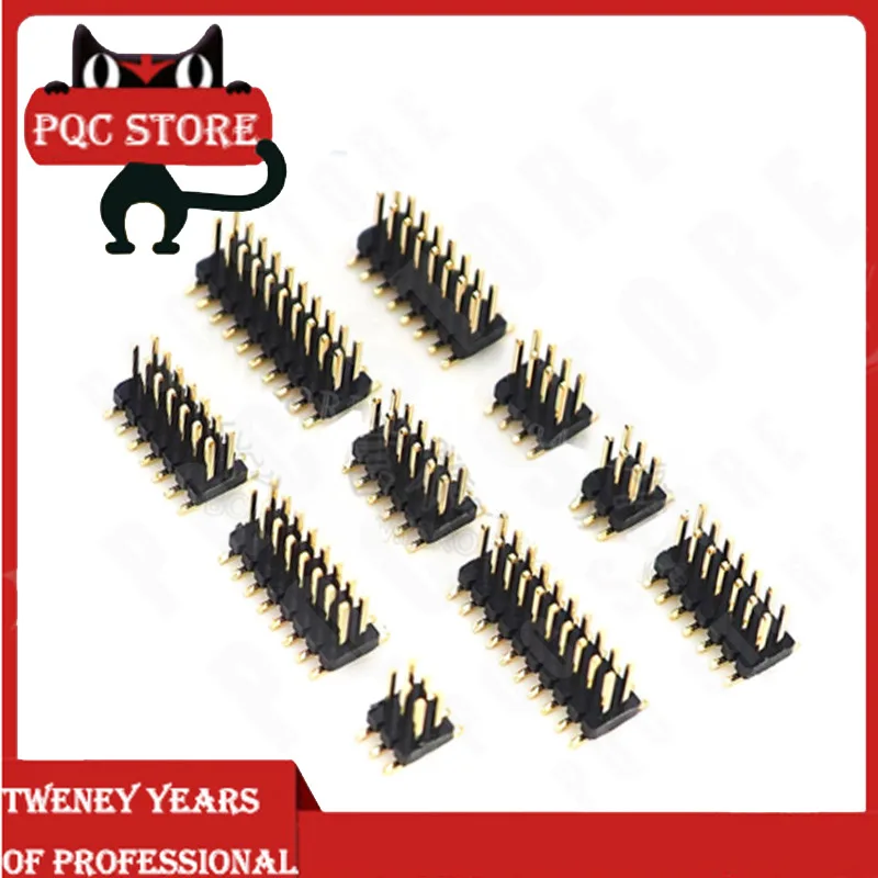 10 шт. SMD SMT 2*2/3/4/5/6/7/8/9/10/12/16/20/40/ 50PIN двухрядный штырьковый разъем 1 27 мм шаг для ленты