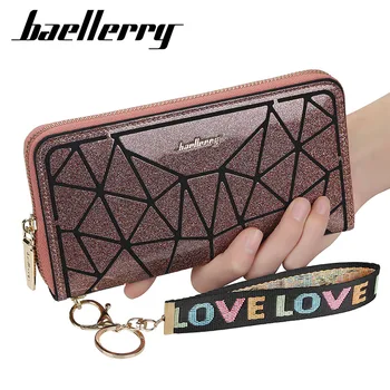 

Wristband Women Long Clutch Wallet Large Capacity Wallets Female Purse Lady Purses Zipper Phone Pocket Card Holder Carteras