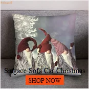 НОВАЯ РОЖДЕСТВЕНСКАЯ Праздничная Подушка с принтом Санта Клауса, окрашенная диванная кровать, домашний декор, наволочка для подушки в спальню, Рождественская наволочка N082
