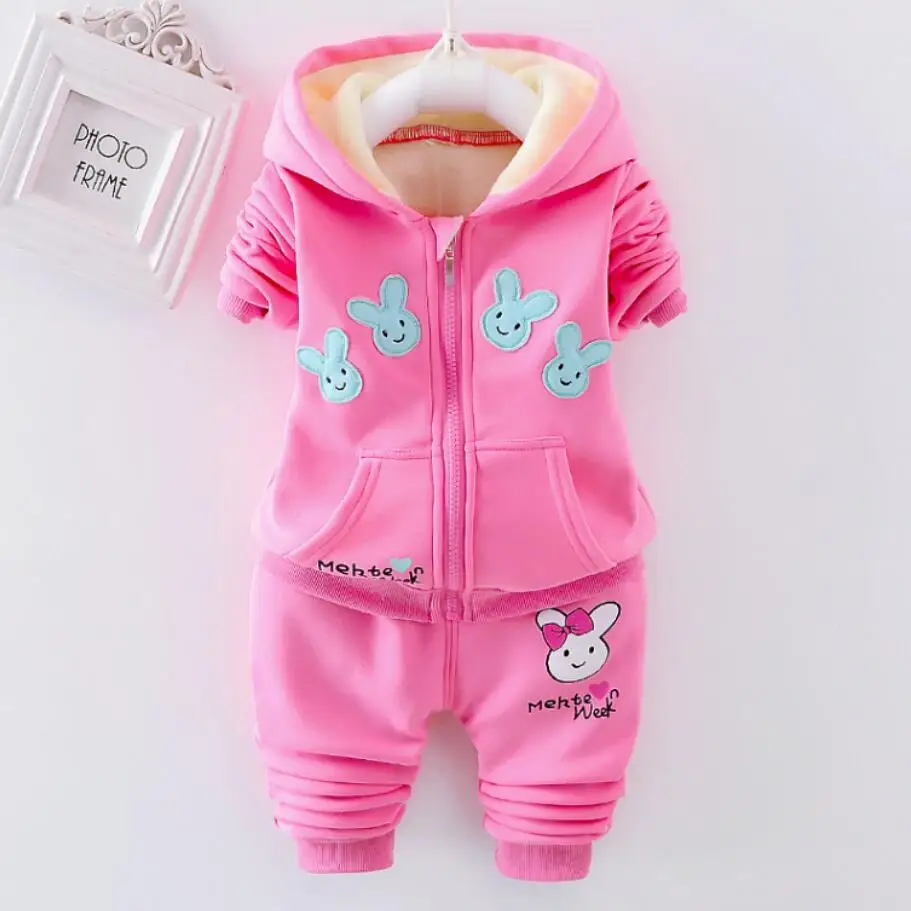 baby girls clothes sets cartoon rabbit hoodies newborns set for girl outfit toddler infant children clothing sport suit