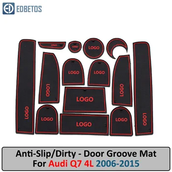 

Anti-Dirty Pad For Audi Q7 4L 2006 - 2015 S-Line Logo Door Groove Gate Slot Coaster Anti-Slip Mat Car Interiors Pad Rubber Mat