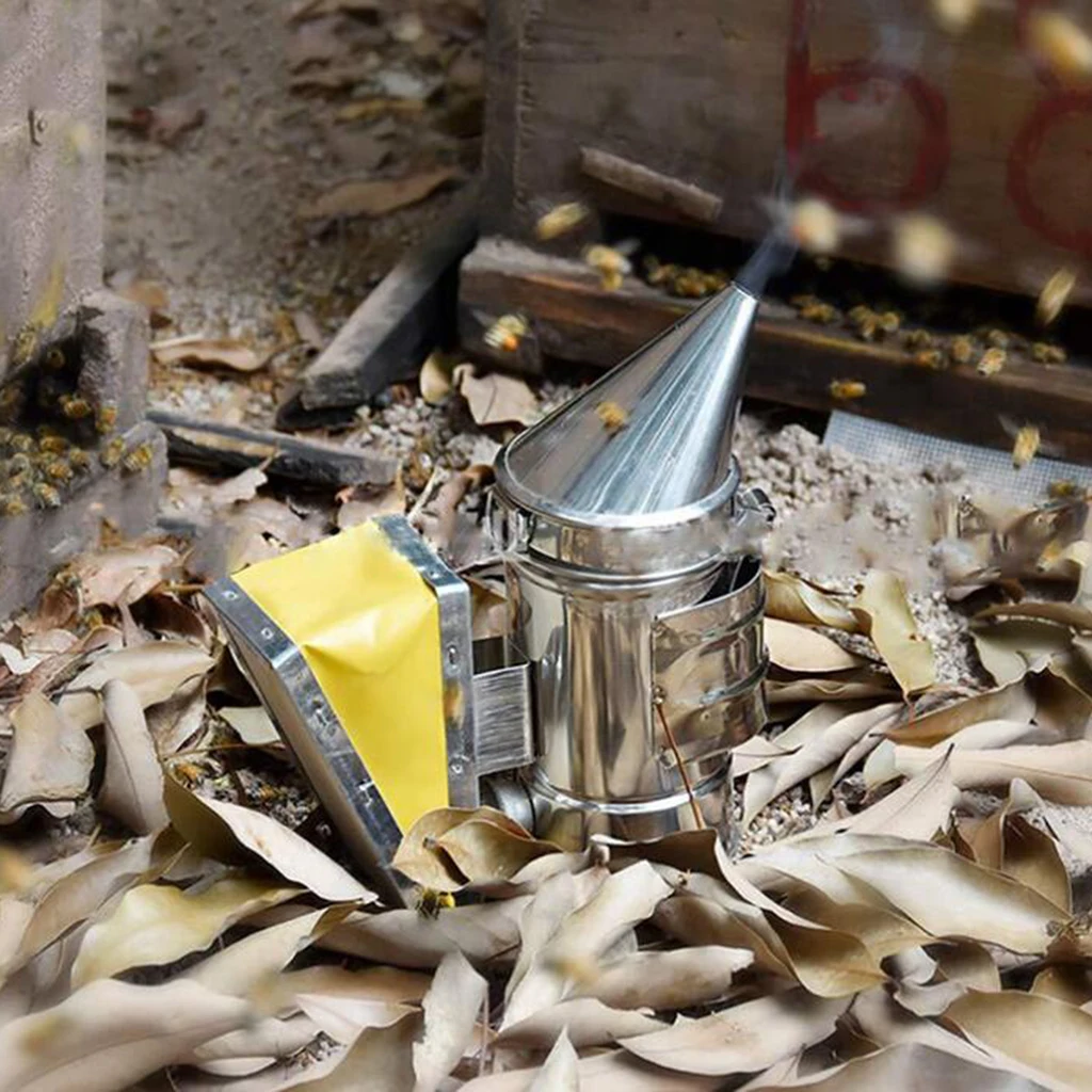 Steel Beekeeping Smoker Manual  Box Beekeeping Equipment Tool Apiculture