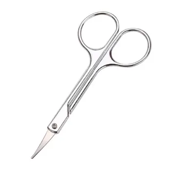 

2pcs Curved Trimming Eyebrows Hangnail Cuticle Nail Nose Scissors