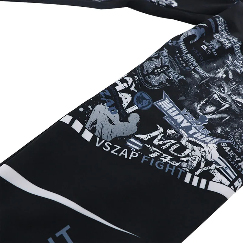 VSZAP Men New Fitness Training Elastic Quick-drying Pants Men MMA Broadcast Jogging Sanda Fighting Fighting Sports Pants