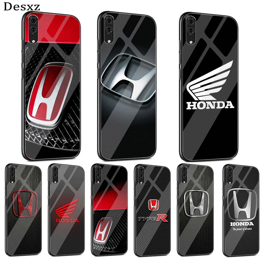 

Mobile Phone Case Glass for Huawei Mate Honor 8X 9 10 7A 20 P30 P20 P10 Lite Pro P Smart Cover Honda