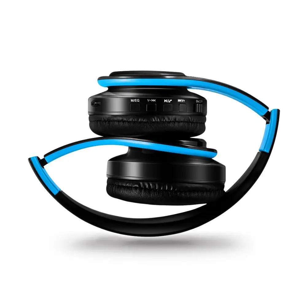 Black blue Модные спортивные наушники BH01 Bluetooth стерео гарнитура, наушники беспроводные наушники BT4.0 музыкальный MP3 микрофон - Цвет: Black blue