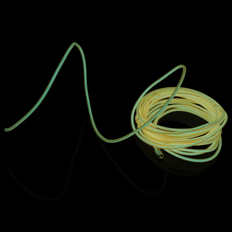Маска на Хэллоуин El Wire Водонепроницаемая светодиодная лента свет неоновый свет светящийся свет леска трубка кабель для вечерние костюмы светящаяся маска