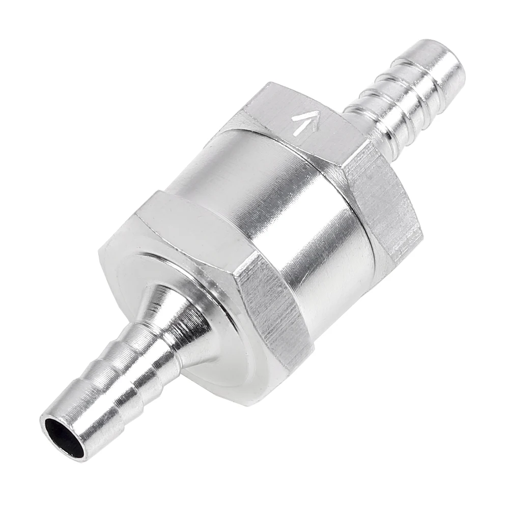 Fuel Check Valve RASTP-1/4 "6mm 5/16" 8mm 3/8 "10mm 1/2 "12mm Aluminum Alloy Non-Return Check Valve Fit For Fuel Pipe Oil Diesel RS-OFI061