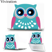 Чехол из ПВХ с милой совой, Жесткий Чехол для ноутбука, сменный чехол для MacBook Air Pro retina 11 12 13 15 Mac Pro 13,3 15,4 с сенсорной панелью ID PC