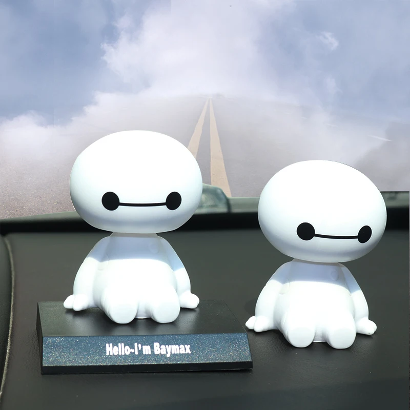 1 шт. мультяшный пластиковый робот Baymax вихревая головка рисунок Автомобильные