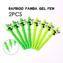 

2pcs Fashion Cartoon Creative Bamboo Panda Gel Pen Water Pen Student Writing Pen Office Supplies Wholesale