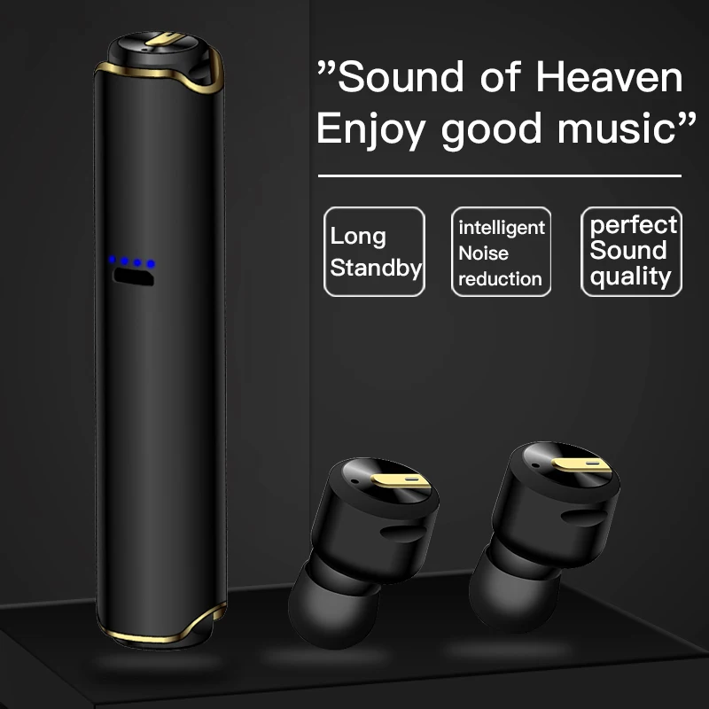Спортивные Bluetooth наушники Tws беспроводные наушники Bluetooth V5.0 гарнитура с шумоподавлением для Iphone Android Hifi наушники
