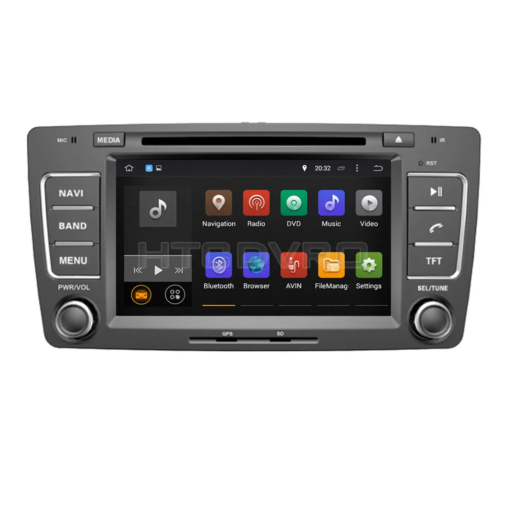YMODVHT 7 дюймов 4G Восьмиядерный Android 9 0 1 Автомобильный DVD плеер для Skoda Octavia 2013 GPS авто