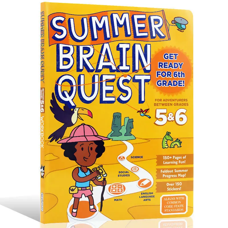 

Summer Brain Quest Between Grades 5 -6 Children's puzzle workbook