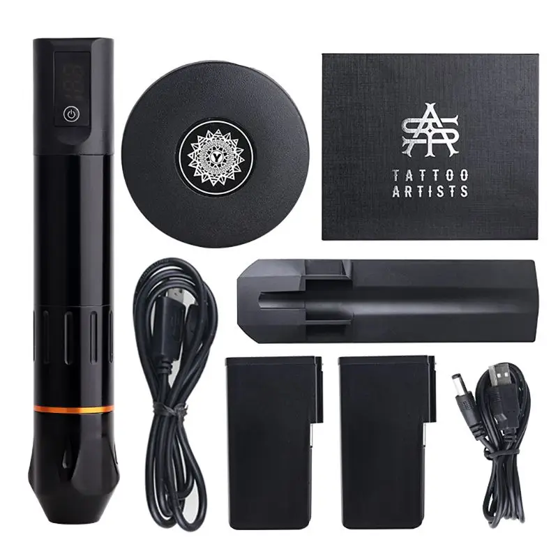

1Set Wireless Motor Tattoo Pen Machine with Battery Equipment Tool NEW