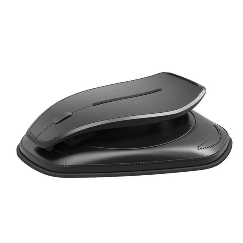 black 1 Автомобильный держатель для мобильного телефона из искусственной кожи с модной навигационной подставкой с поддержкой Hud приборной панели для IPhone X Xs 6s Автомобильный держатель для телефона - Цвет: black 1