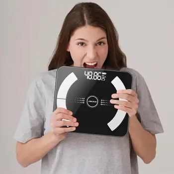 

Body Fat Scale Smart Electronic LED Bluetooth APP Digital Weight Bathroom Scale for Apple/IOS Smart Weighing Scales