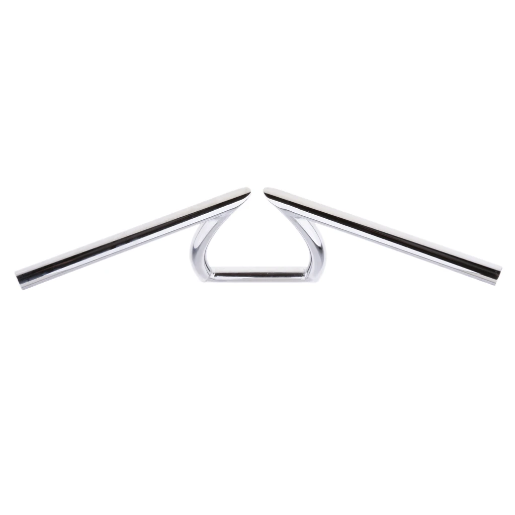 Z-Bars стильные мотоциклетные ручки для Harley Dyna Sportster для Harley Honda Yamaha Suzuki Kawasaki - Цвет: Chrome 25mm