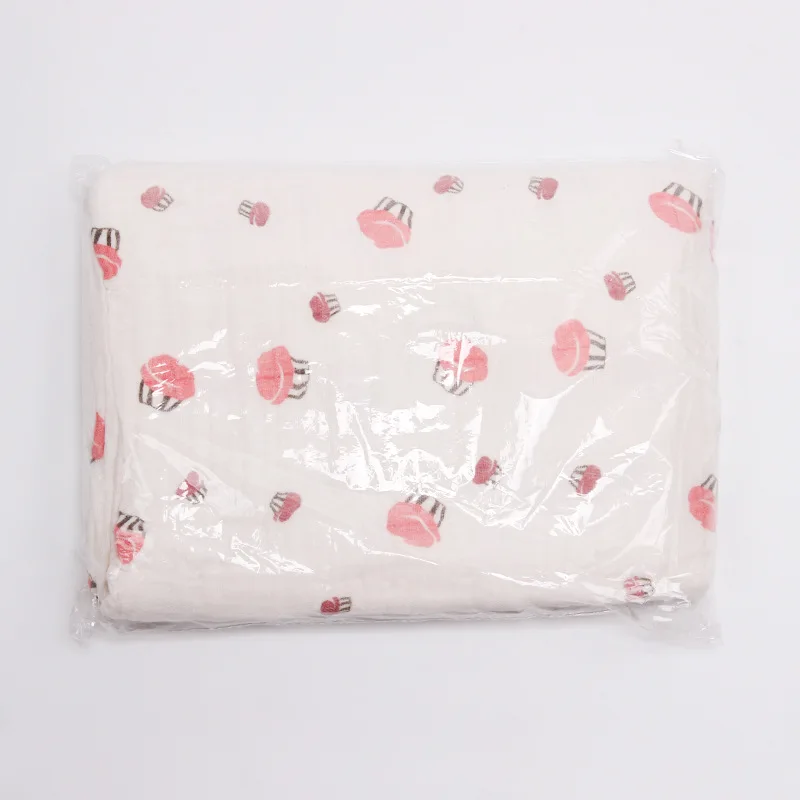 120 см * 120 см Муслин Хлопок детские пеленки мягкие одеяла для новорожденных Ванна Марля младенческой спальные принадлежности чехол для