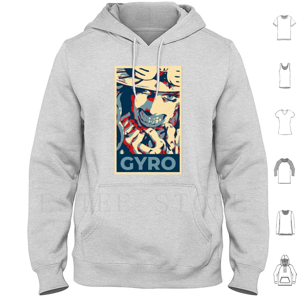 Jojos Gyro sudaderas con capucha Jojos Bizarre Adventure Jjba Anime Gyro Steel Run Bizarre Adventure|Sudaderas con y sudaderas| - AliExpress