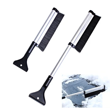 

Auto Vehicle Truck Car Window Windshield Ice Scraper Stretchable Snowbrush Shovel Snow Remover Tool Scraping