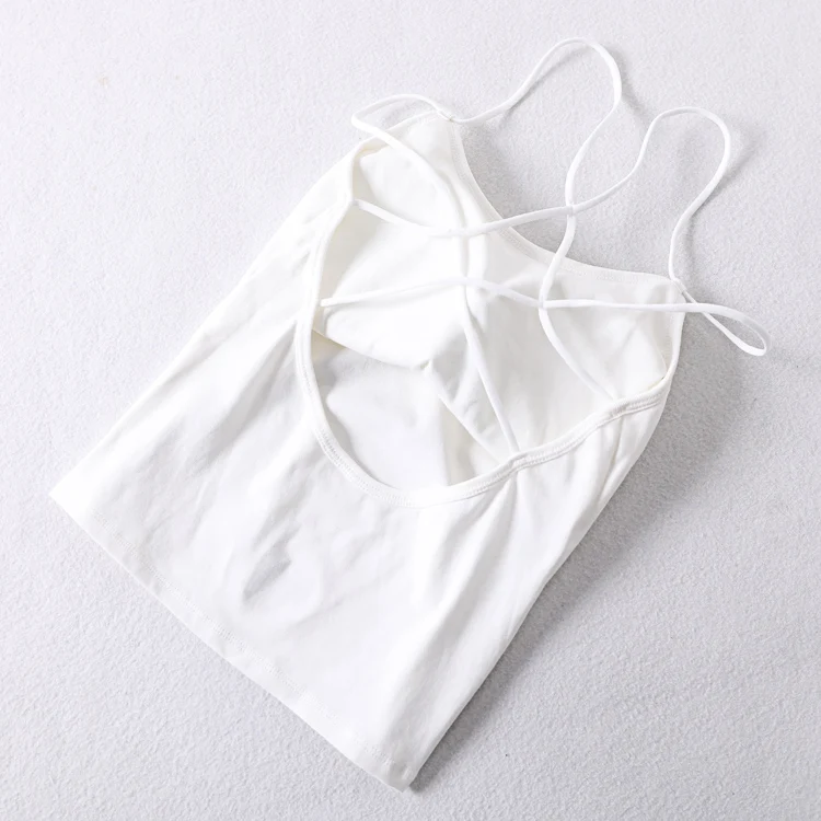 A Generation Camisole женская верхняя одежда Нижнее белье обертывание черный и белый с узором крест майка Базовая рубашка
