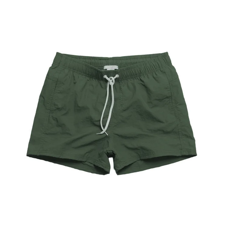 Army Green Мужские шорты для плавания с сетчатой подкладкой, нейлоновые быстросохнущие шорты для плавания, мужские шорты для серфинга, пляжные шорты для отдыха, спортивная одежда, плавки, мужские трусы - Цвет: Army Green